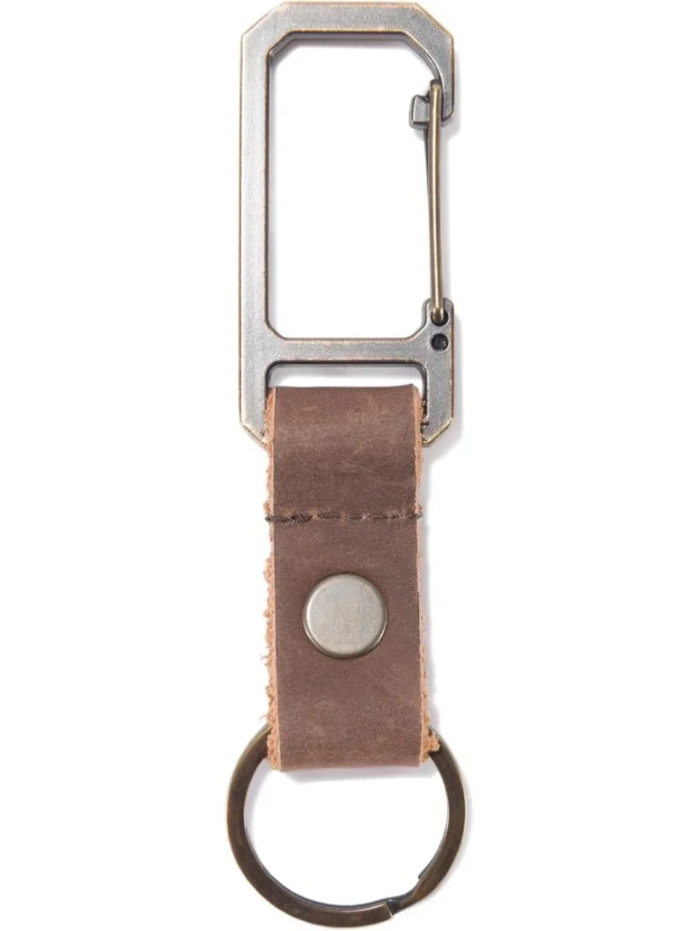 Durable Metal Key Keeper for Belt Loop | Self-Locking Key Ring Holder for